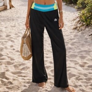 RBX Women’s Yoga Leggings Pants Black Performance Boot Cut Full Length Large EUC